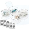 mDesign Stackable Plastic Bathroom Organizer Box, 4 Pack + 32 Labels - 2 of 4