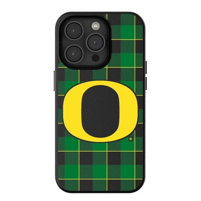 Keyscaper NCAA Big Ten Universities Plaid MagSafe Compatible Cell Phone Case for Apple iPhone