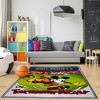 4"x6" Disney Classic Comic Mickey Mouse Touchdown Digital Printed Kids' Area Rug: Polyester Low Pile Accent for Bedroom - image 4 of 4