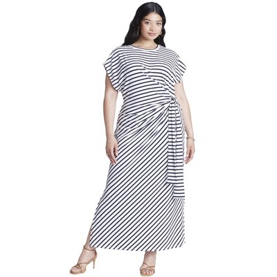 ELOQUII Women's Plus Size Easy Tee Dress