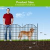 Garden Fence, No-Dig Decorative Metal Fence, Rustproof Wire Animal Barrier with Arch/Classic Design for Yard, Patio, Outdoor Use - 2 of 4