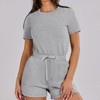 LEVEN SIXTEEN Casual Crewneck Romper With Pockets - 2 of 3