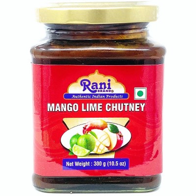 Mango Lime Chutney (Indian Preserve) - 10.5oz (300g) - Rani Brand Authentic Indian Products