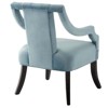 Modway Harken Performance Velvet Accent Chair Light Blue - 3 of 4