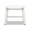 Jennifer Taylor Home Atlas 19.5" Square Outdoor Patio Side Table in Light Beige Gray Aluminum - 4 of 4