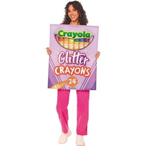Inspirit DesignsCrayola Adult QUIK CHANGE™ Glitter Crayon Box Halloween Costume Set - White One Size - 1 of 1