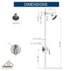 CASAINC 1 Handle 3-Spray Shower Faucet 1.8 GPM with Pressure Balanced Valve - 4 of 4
