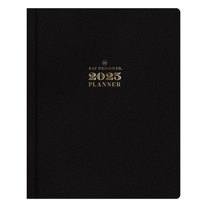 Day Designer 2025 Weekly/Monthly Planner 10.13"x8.25" Black: Adult Stationery, Side Binding, Tabs, Paper, January-December - 1 of 4