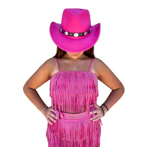 Women's Rhinestone Diva Fringe Crop Top - Nylon Apparel - 1 of 1
