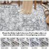 Vintage Floral Washable Area Rug - Non-Slip Thin Indoor Carpet with Distressed Print for Living Room, Bedroom & Dining Room - 4 of 4