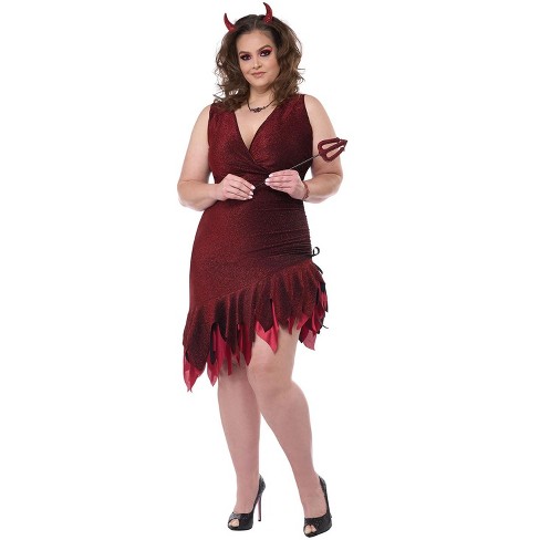 Red flapper best sale dress plus size