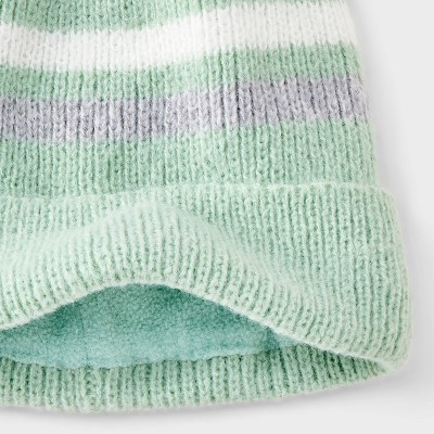 Girls' Striped Beanie Hat - Cat & Jack - image 3