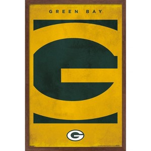 Trends International NFL Green Bay Packers - Logo 25 Framed Wall Poster Prints - 1 of 4