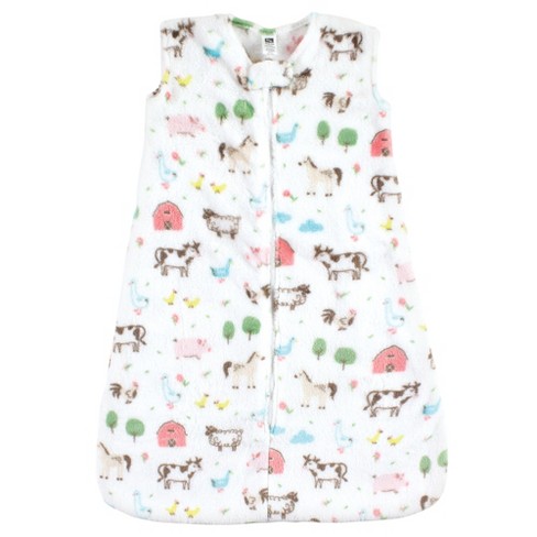Hudson Baby Infant Girl Plush Sleeping Bag, Sack, Blanket, Girl Farm Animals,  0-6 Months : Target