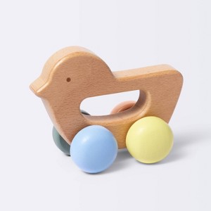 Wooden Baby Rattle - Easter Chick - Cloud Island™ - 1 of 3