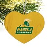 Norfolk State University Secondary Logo Heart Love Wood Christmas Tree Holiday Ornament - 2 of 3