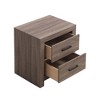 NicBex Nightstand with 2 Drawers,Modern Side Table with Storage Space and Wood Frame,Bedside Table for Bedroom,Living Room - 4 of 4