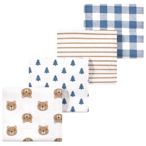 Luvable Friends Little Treasure Flannel Receiving Blankets 4pk - 1 of 1