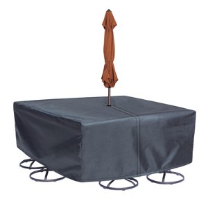 Summerset Shield Round/Square Table Chair Cover Ultimate Protection for Your Outdoor Furniture Velcro Mercury - 1 of 4