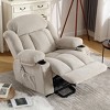 NicBex Recliner Chair Massage Chair with Heating Rocking Chair with USB and 2 Cup Holders Reading Chair for Living Room�Bedroom - 3 of 4