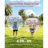 2-Pack Inflatable Bumper Balls, 5FT Thick PVC Bubble Balls with Handles, Straps, and Repair Kit for Adults and Teens - 4 of 4