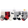 Hudson Baby Infant Boys Cotton Rich Newborn and Terry Socks, Buffalo Plaid Moose - 2 of 4