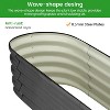 2Pcs Oval Raised Beds for Outdoor, Planter Raised Boxes with Open-Ended Base, Large Raised Planter Beds for Vegetables, Flowers - 4 of 4