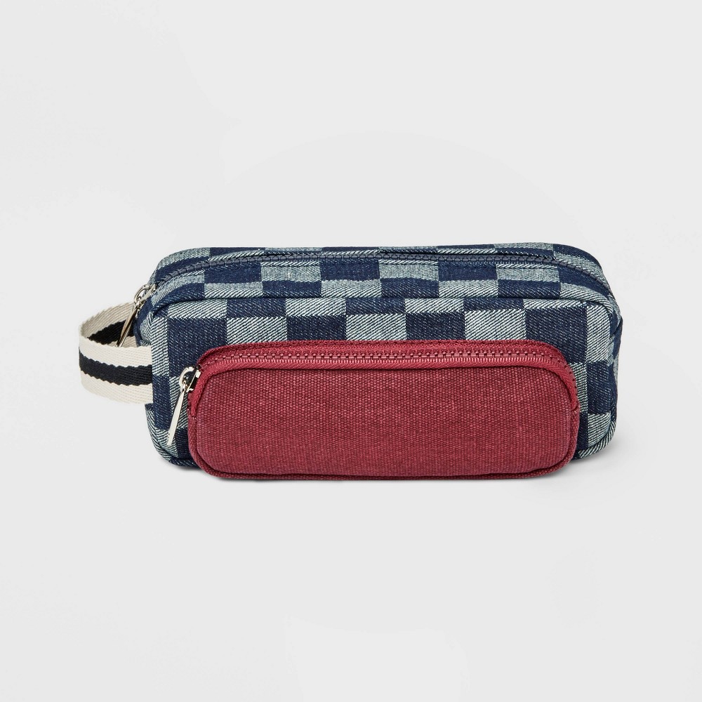 Check Print Colorblock Pouch - Wild Fable , Multicolor/Check Print