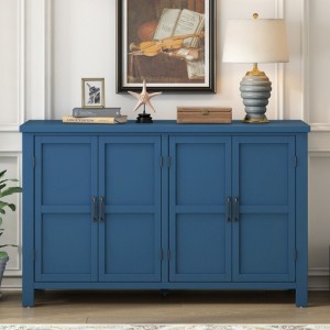 4-Door Storage Sideboard with Adjustable Shelves and Retro Handles - 1 of 4