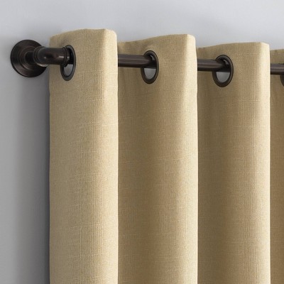 Soft Gold Fleece Insulated Blackout Curtain Panel 50x84