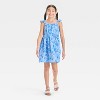 Girls' Bluey Gauze Dress - Blue - 3 of 3