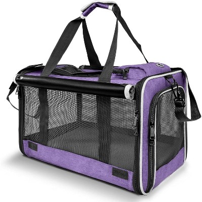 Pet Carrier for Large Cats, Soft-Sided Cat Carrier for Medium Big Cats and Puppy up to 20lbs, Washable Dog Carrier Privacy for Home Outdoor Travel