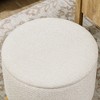 NicBex Storage Bench Storage Ottoman Round Stool Chair with Cushioned Top for Bedroom, Entryway - 3 of 4