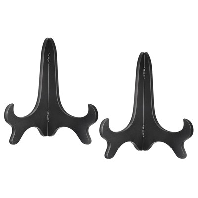 Unique Bargains Wood-like Plastic Folding Decorative Easels or Stands 2 Pcs