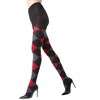 Memoi Classic Large-Print Argyle Sweater Tights - 3 of 4