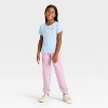 Girls' Sanrio Hello Kitty & Friends Ribbed Short Sleeve Keyhole T-Shirt - Light Blue - 4 of 4