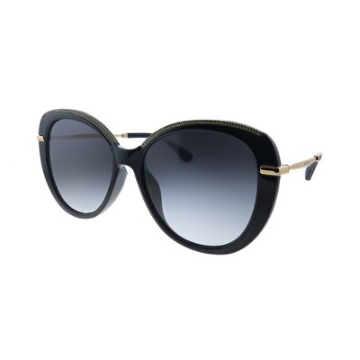 Jimmy Choo Phebe/F/S AE2 Mens Oval Sunglasses Bkgd Glitter 56mm