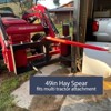Hay Spear 49" Bale Spear 4000 lbs Capacity, Quick Attach Square Hay Bale Spears, Hay Handing Equipment, Bale Hay Spike with Hex Nut & Sleeve - 2 of 4
