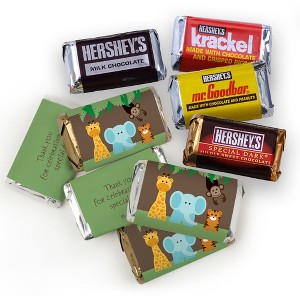 108 Pcs Jungle Safari Baby Shower Candy Hershey's Chocolate Mix by Just Candy (2 lb) - 1 of 1