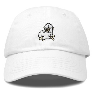 Dalix Sheep Embroidered Cotton Dad Hat Adjustable Cute Animal Lover Baseball Cap for Everyday Fashion Womens - 1 of 4