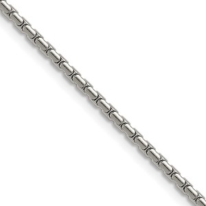 Chisel Stainless Steel Polished 1.7mm 20" Elongated Box Chain Necklace - 1 of 4