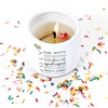 Pavilion Gift Company - July - 11 oz - 100% Soy Wax Reveal Candle with Birthstone Scent: Tranquility - Flame Candles - 2 of 4
