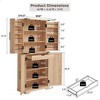 SinCiDo Pantry Cabinet, Kitchen Pantry Storage Cabinet, with Organizer and Adjustable Shelves, Bathroom Storage Cabinet, for Kitchen - 3 of 4