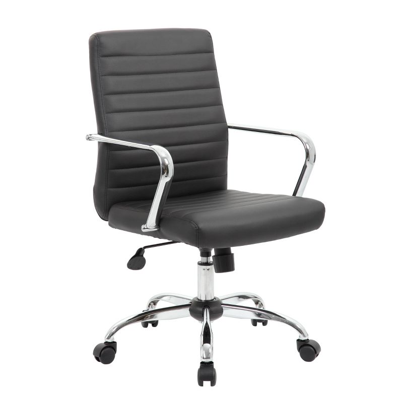 Task Chair with Fixed Arms Black - Boss Office Products, 1 of 10