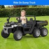 24V 2-Seater Ride On Dump Truck with Parent Remote Control, 4WD 6-Wheel UTV Style Dump Bed & Music Horn(Ages 3+) - 2 of 4