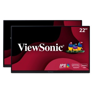 ViewSonic VA2256-MHD_H2 Dual Pack Head-Only 1080p IPS Monitors with Ultra-Thin Bezels, HDMI, DisplayPort and VGA for Home and Office - 1 of 4