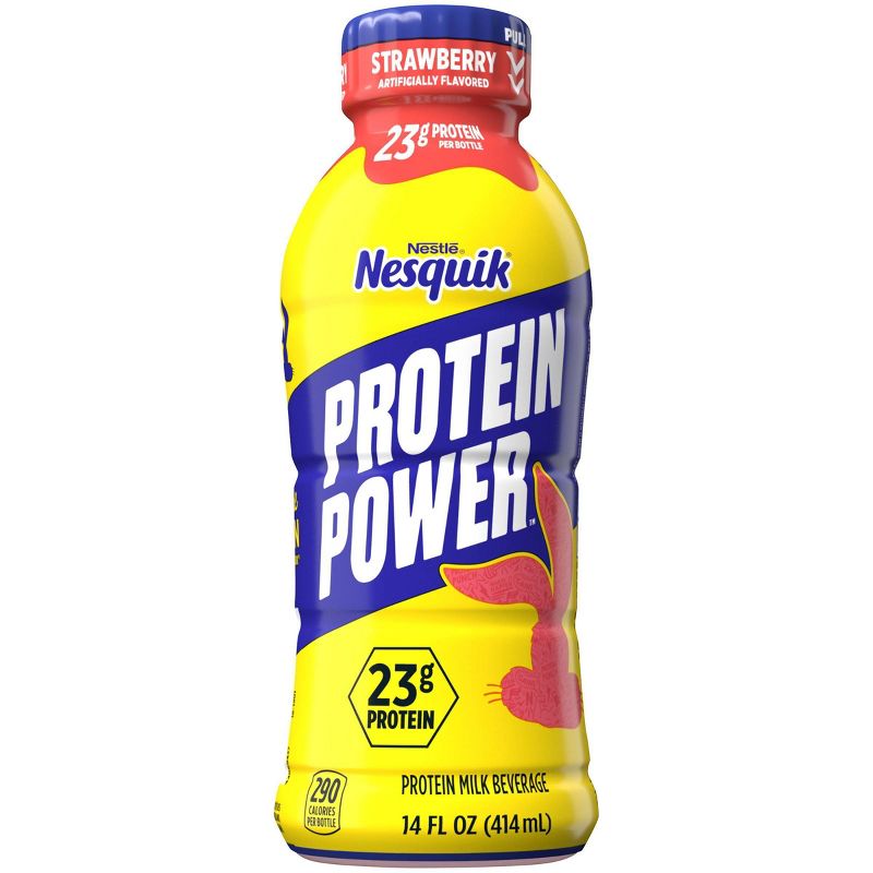Nesquik Protein Power Strawberry - 14oz​, 1 of 6