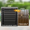 Syemin Storage Shed, Waterproof Storage Shed for Cleaning Tools and Garden Accessories, Brown, 45.7"*23.6"*23.6" - 4 of 4