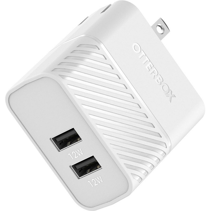 OtterBox USB-A Dual Port Wall Charger 24W Combined - Cloud Dream (New), 1 of 4
