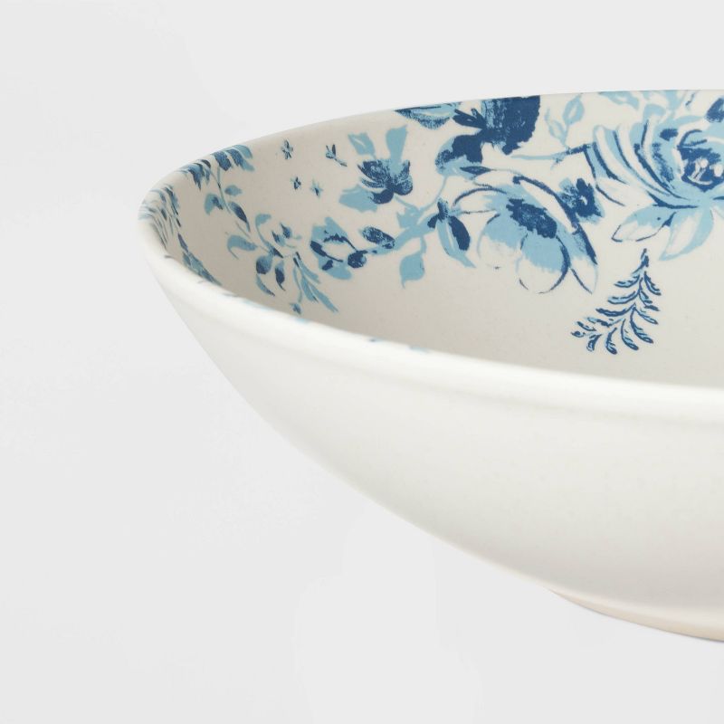 Melamine Floral Serving Bowl Blue - Threshold&#8482; designed with Studio McGee, 5 of 9